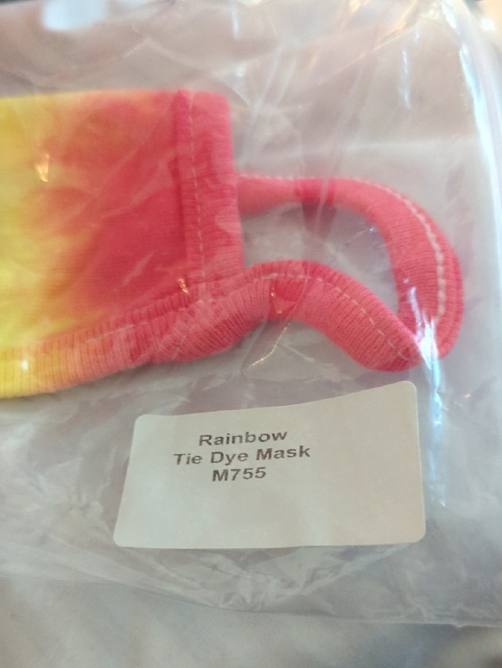 Rainbow Tie Die Mask.     c. SALE SALE